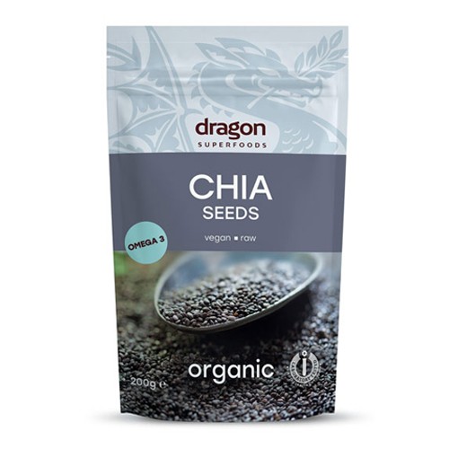 Seminte de Chia Raw Bio 200gr Dragon Superfoods vitamix.ro imagine noua reduceri 2022