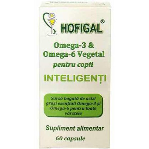 Omega 3 & Omega 6 Vegetal pentru Copii 60cps Hofigal imagine produs la reducere