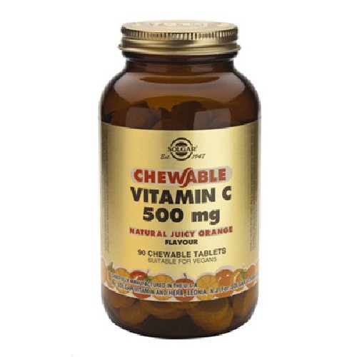 Vitamin C 500mg 90tab masticabile Solgar vitamix.ro
