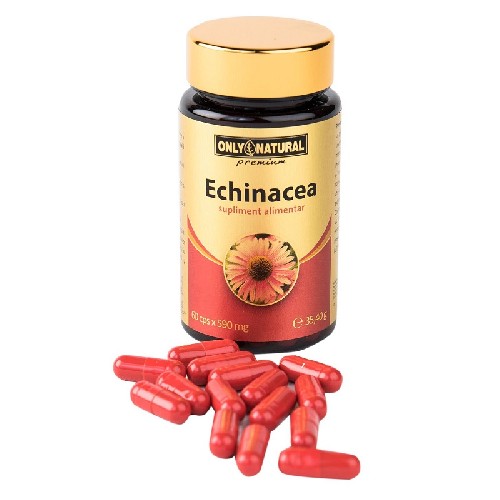 Echinacea 60cps 590mg Only Natural imagine produs la reducere