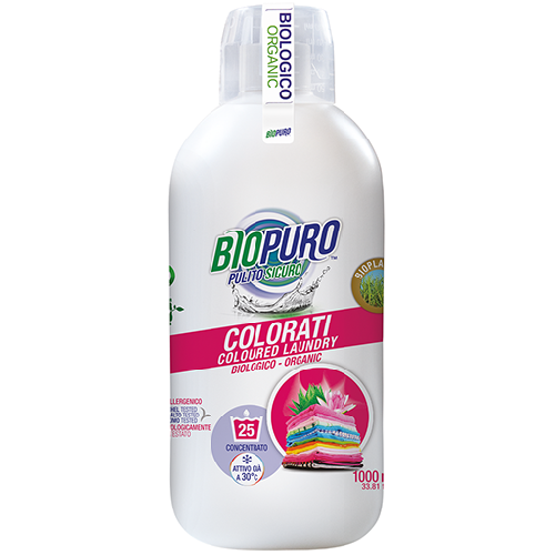 Detergent Hipoalergen pentru Rufe Colorate 1l Biopuro