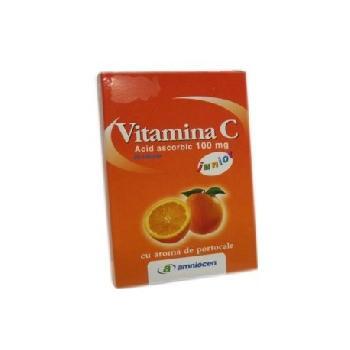 Vitamina C Portocale 20 cpr Amniocen imagine produs la reducere