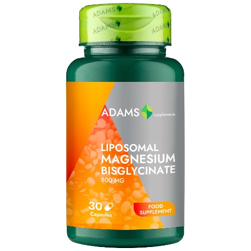 Magneziu Bisglicinat Liposomal 800mg 30cps, Adams