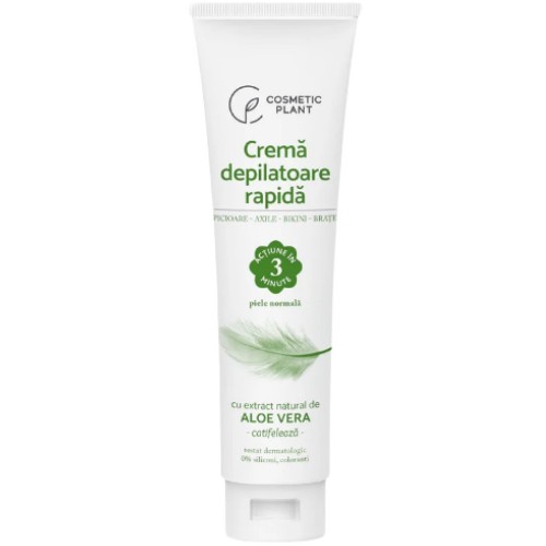 Crema depilatoare rapida cu extract de Aloe Vera, 150ml, Cosmetic Plant