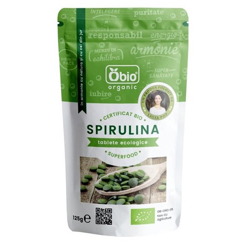 Spirulina Tablete Bio 125g (250 tablete) Obio