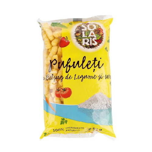 Pufuleti cu Belsug de Legume si Sare, 50g, Solaris