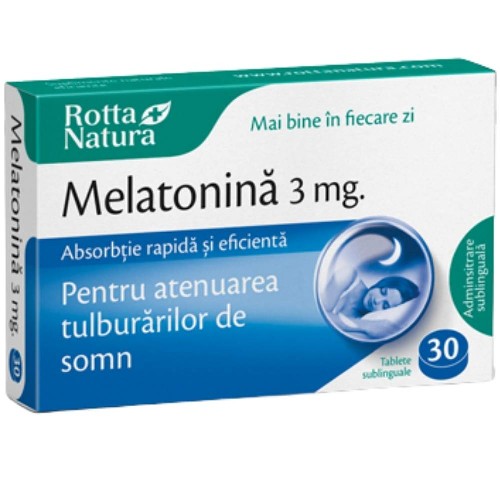 Melatonina 3mg, 30cpr, Rotta Natura
