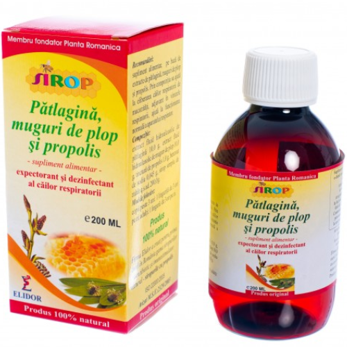 Sirop Patlagina Muguri De Plop si Propolis Elidor