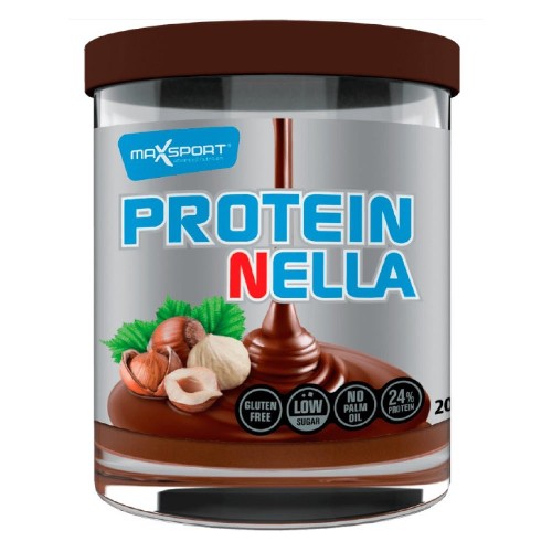 Crema cacao cu alunesi proteine, 200 g, Maxsport