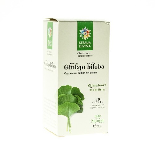 Ginkgo Biloba 60cps Steaua Divina