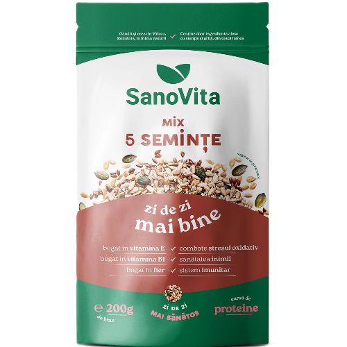 Mix 5 Seminte Zipper 200g Sanovita