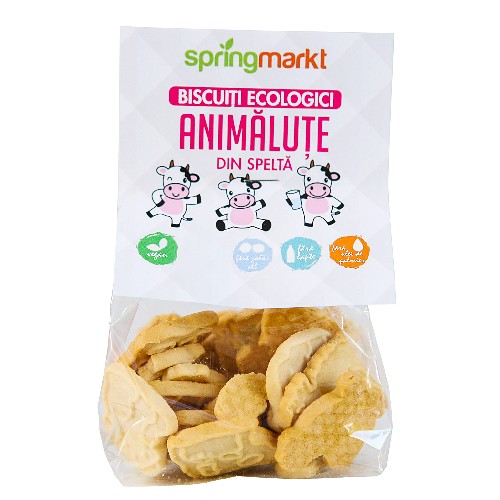 Biscuiti Bio din Spelta Animalute, 100gr , springmarkt