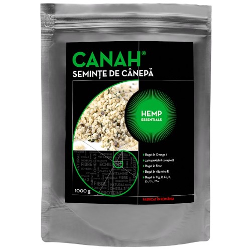 Seminte decorticate de Canepa, 1kg, Canah