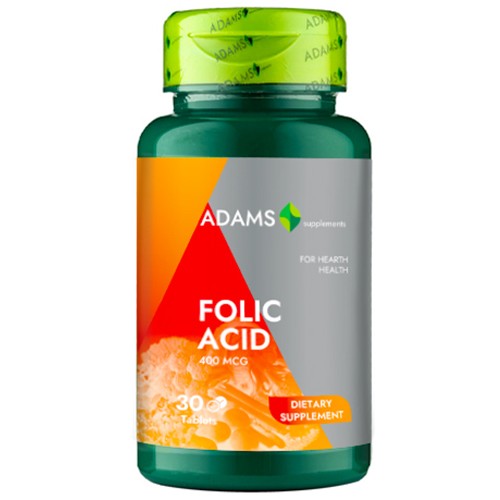 Acid Folic 400mcg 30tab, Adams