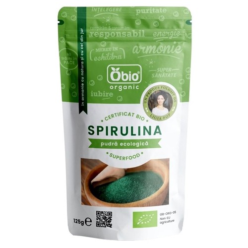 Spirulina Pulbere Eco 125gr Obio