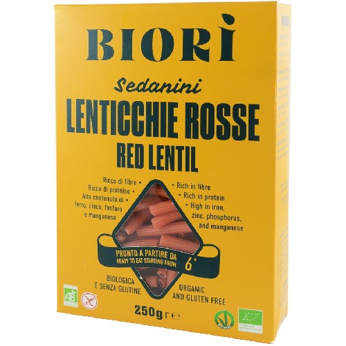 Sedanini Linte Rosie Fara Gluten Eco, 250g, Pronat