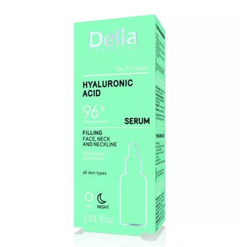 Ser Acid Hyaluronic Antirid Zi&Noapte Fata si Decolteu 30ml Delia Cosmetics