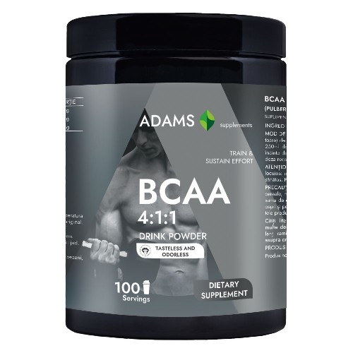 BCAA 4:1:1, 400gr, fara aroma, Adams