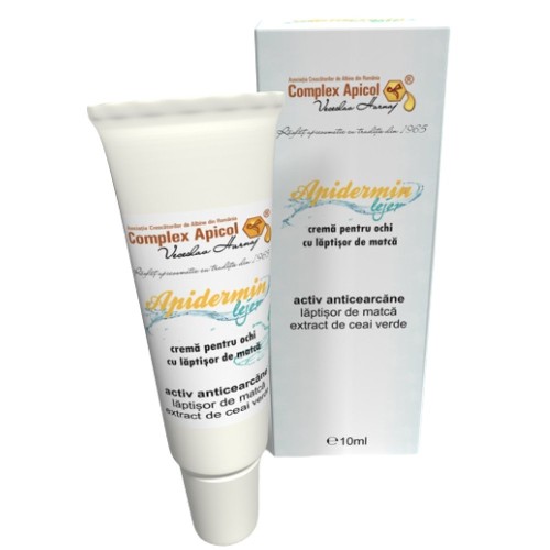 Crema pentru ochi anti-aging cu laptisor de matca Apidermin, 10 ml, Complex Apic