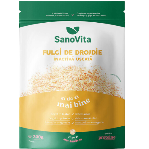 Fulgi de Drojdie Inactiva Uscata Zipper 200g Sano Vita