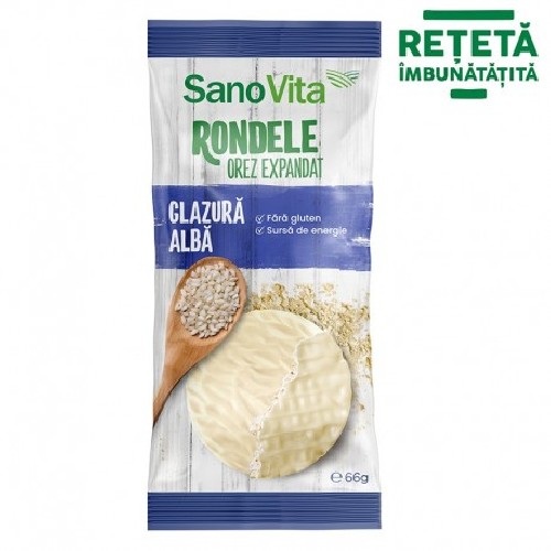 Rondele Grau Glazura Iaurt 66gr Sanovita