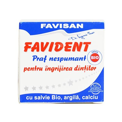 Praf Nespumant pentru Ingrijirea Dintilor 50ml Favisan