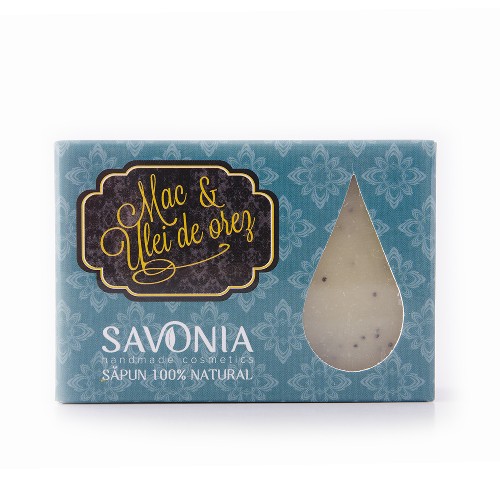 Sapun Mac & Ulei de Orez 90gr Savonia