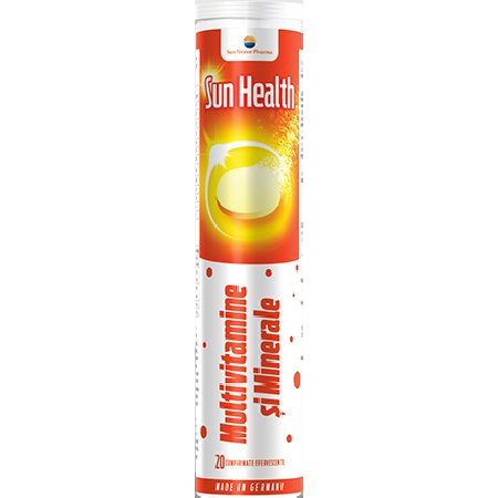 Sun Health Efervescent Mulitivitamine+Minerale 20cpr