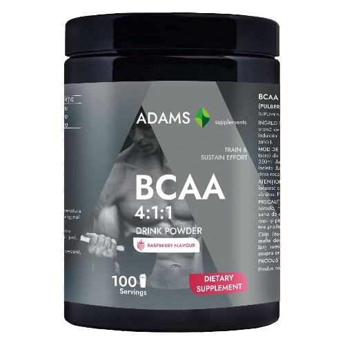 BCAA 4:1:1 (zmeura), 400g, Adams Supplements