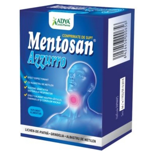 Mentosan Azzuro de Supt 21cpr Adya Green Pharma