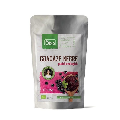 Coacaze Negre Pudra Bio 125gr Obio