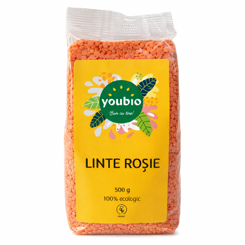 Linte rosie, organic, 500g, Youbio