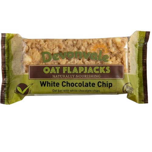 Baton Flapjacks Ciocolata Alba, 95g, Devonvale