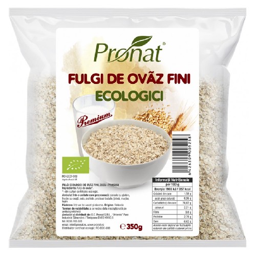 Fulgi Ovaz Fini, 350g, Pronat