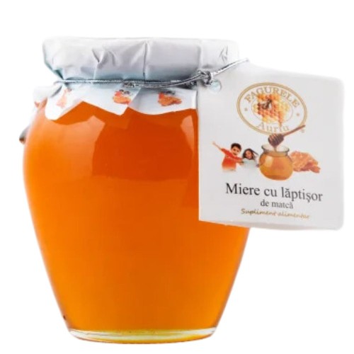 Miere cu Laptisor de Matca, 400g, Fagurele Auriu