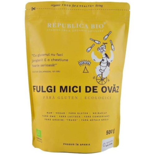 Fulgi de Ovaz fara Gluten Eco 500gr Republica Bio