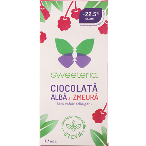 Cicolata Alba Cu Zmeura 100g Sweeteria