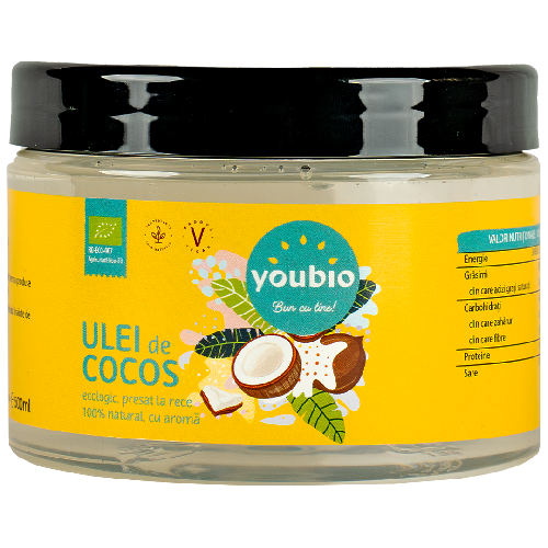 Ulei de Cocos organic 500ml, Youbio