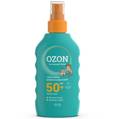 Lotiune Spray Protectie Solara Copii Spf50 Ozon 200ml Cosmetic Plant