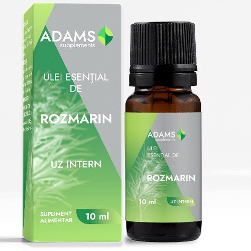 Ulei esential de Rozmarin, uz intern, 10ml, Adams Supplements