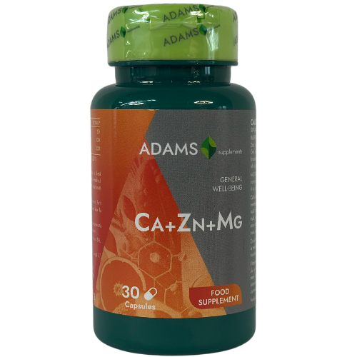 Ca+Zn+Mg 30cps, Adams Supplements