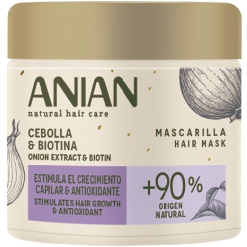 Masca de par cu extract de Onion & Biotin, 350ml, Anian