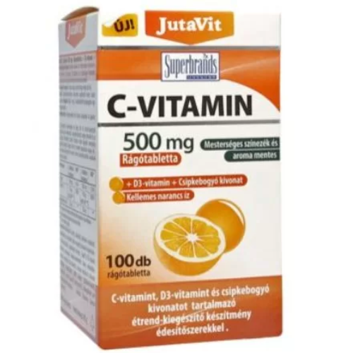 Vitamina C 500mg si D3 cu Extract de Macese 100cp Jutavit