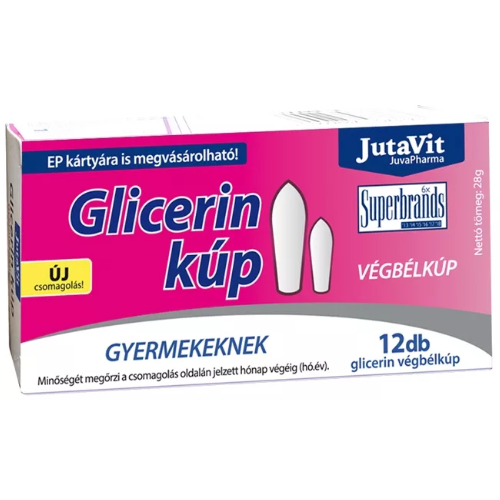 Supozitoare Glicerina pentru Copii 12buc, Jutavit