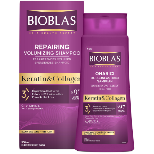 Sampon Anticadere Par Collagen+Keratin Par Subtire 360ml Bioblas