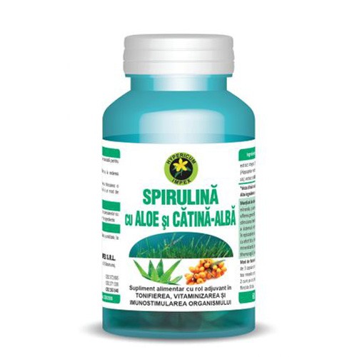 Spirulina +  Aloe + Catina 60cps Hypericum