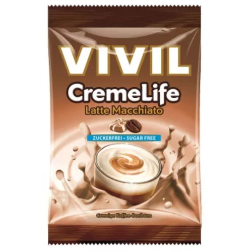 Bomboane Creme Life Classic cu Latte Macchiato, fara Zahar, 60g Vivil