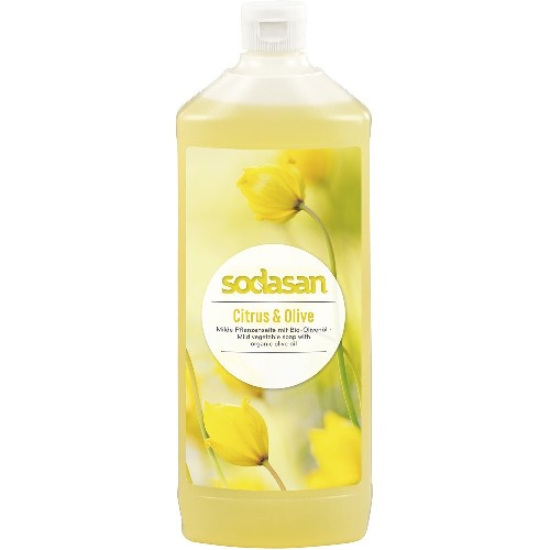 Sapun Lichid/Gel de Dus Ecologic Citrice - Masline 1l Sodasan