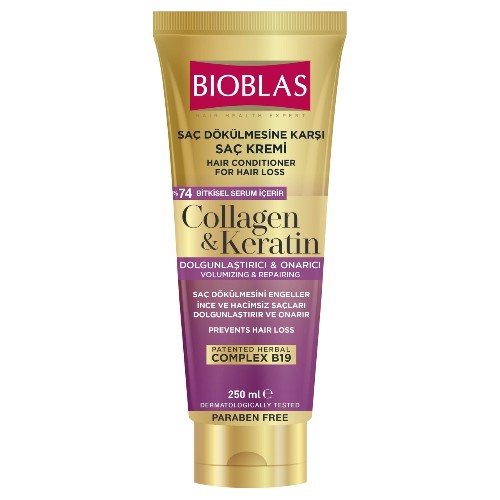 Balsam de par cu Collagen & Keratin, 250ml, Bioblas