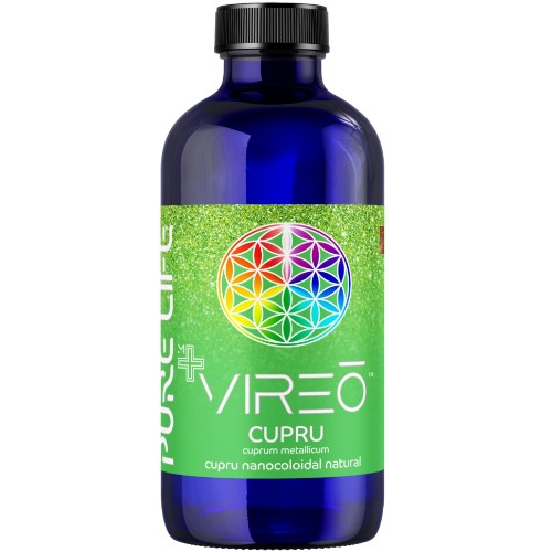 Cupru nanocoloidal verde Minerals+ Vireo, 240 ml, Pure Life